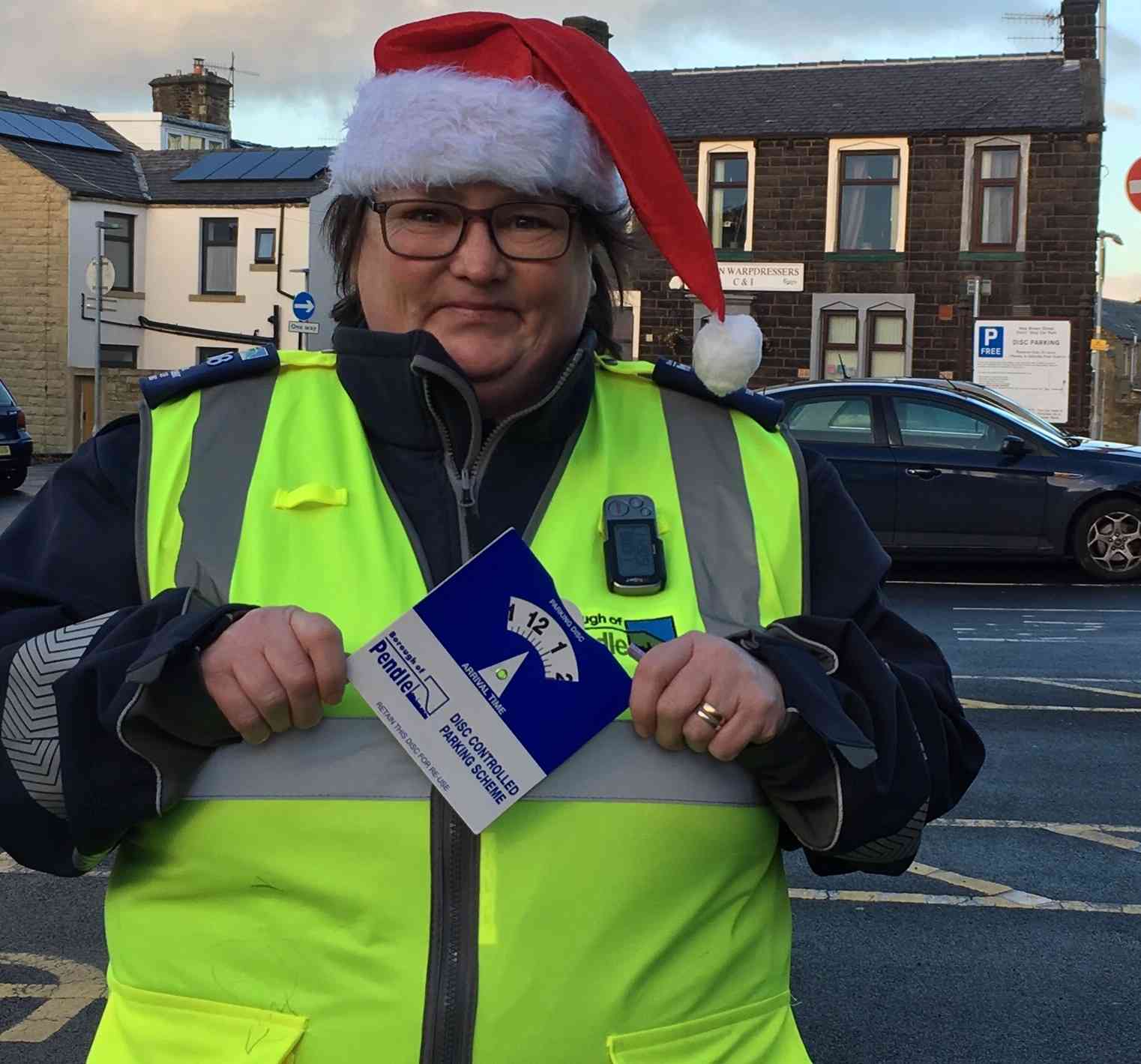 Photo of Parking Attendant Christine, in Nelson town centre