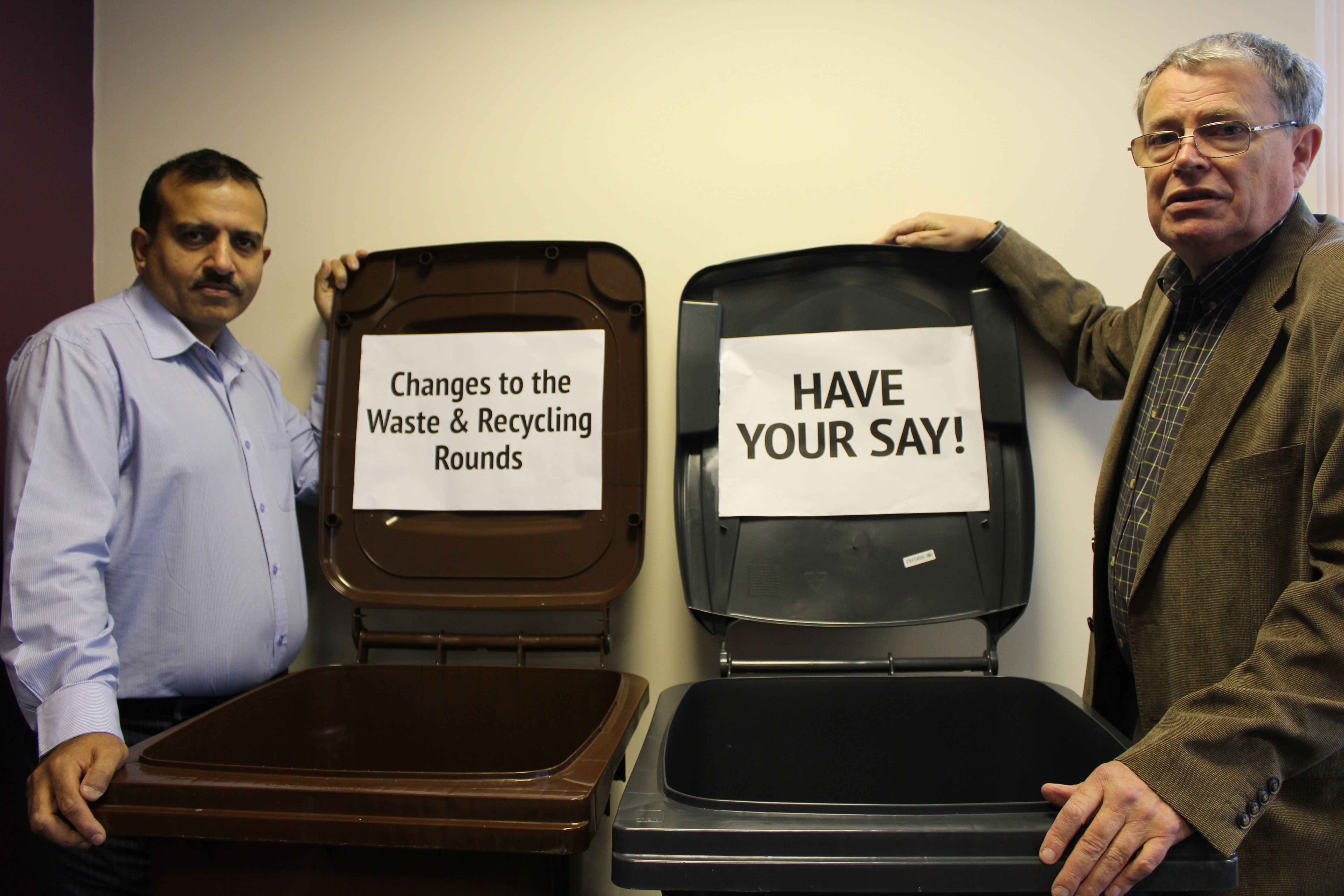 News story on proposals to save money on refuse/recycling rounds.