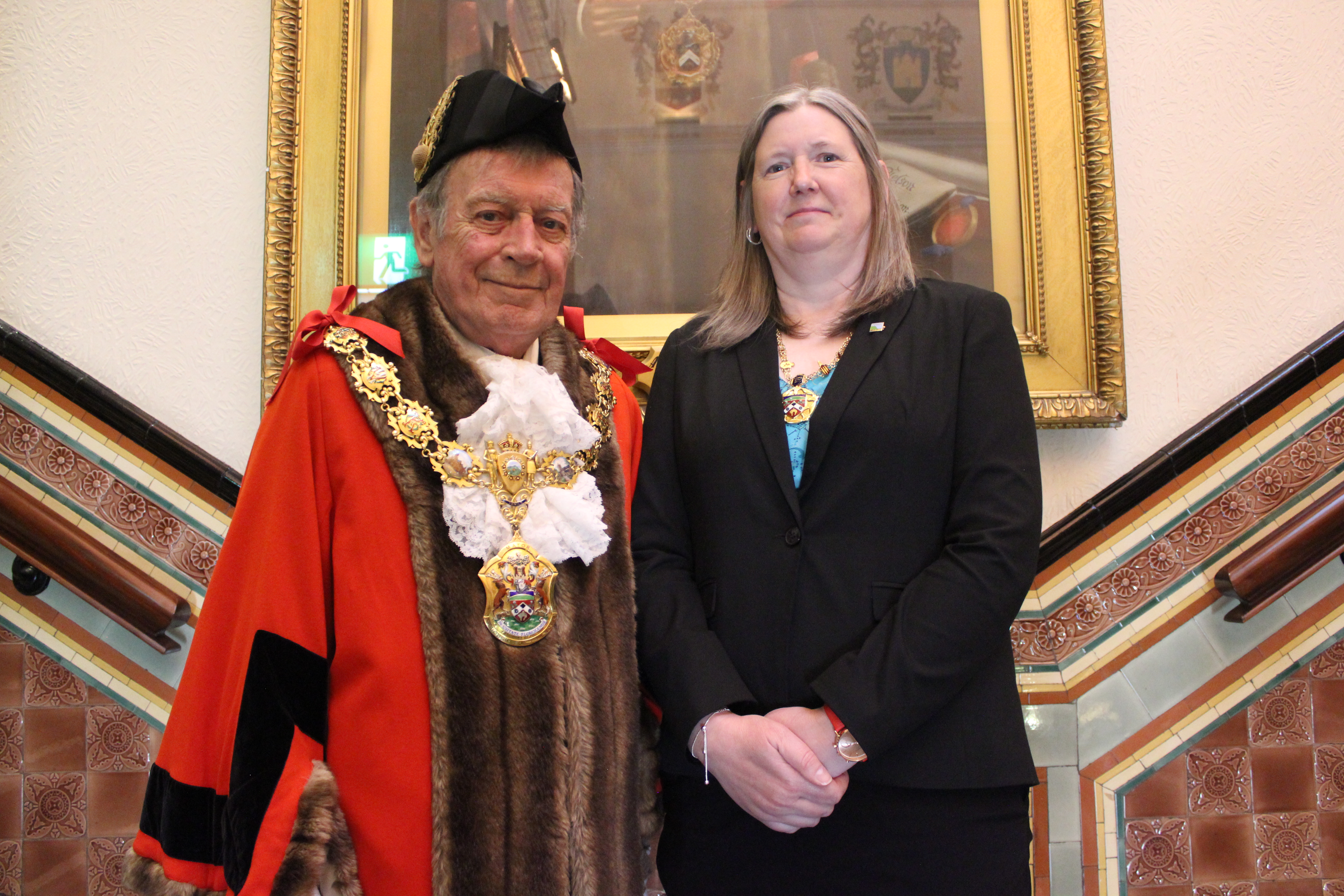 Mayor and Mayoress of Pendle.