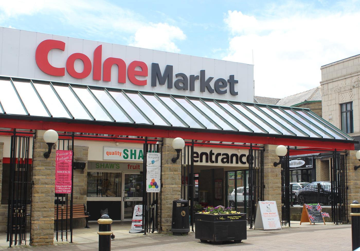 Colne market front