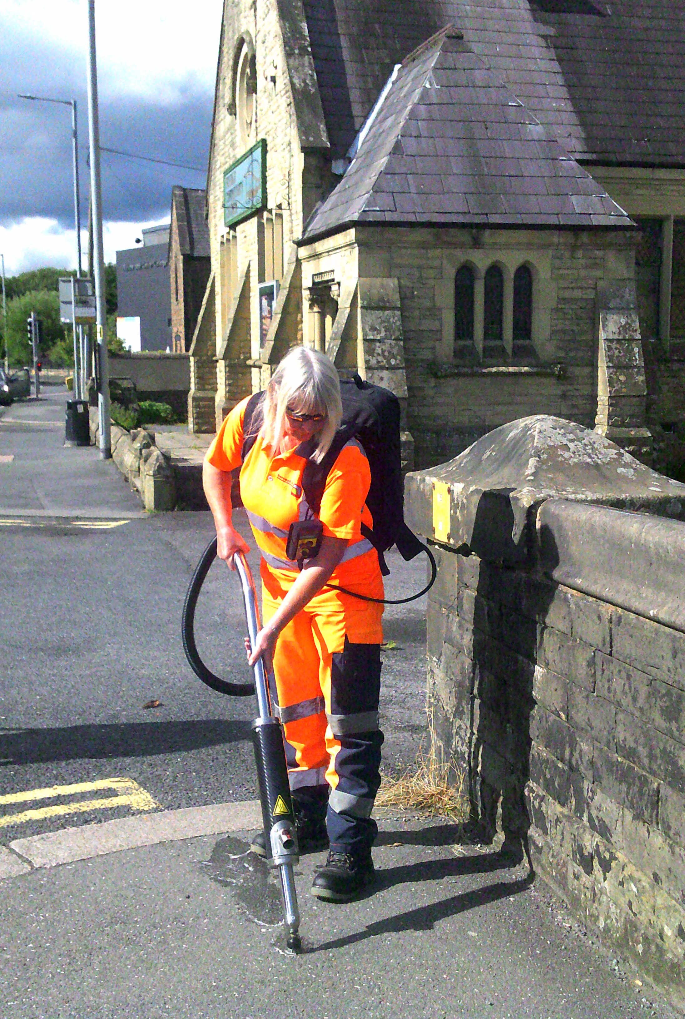 Council is tackling the problem of chewing gum embedded on the borough’s streets