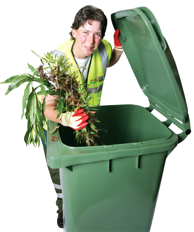 Hanna, a keen gardener, is one of Pendle Council's garden waste collectors