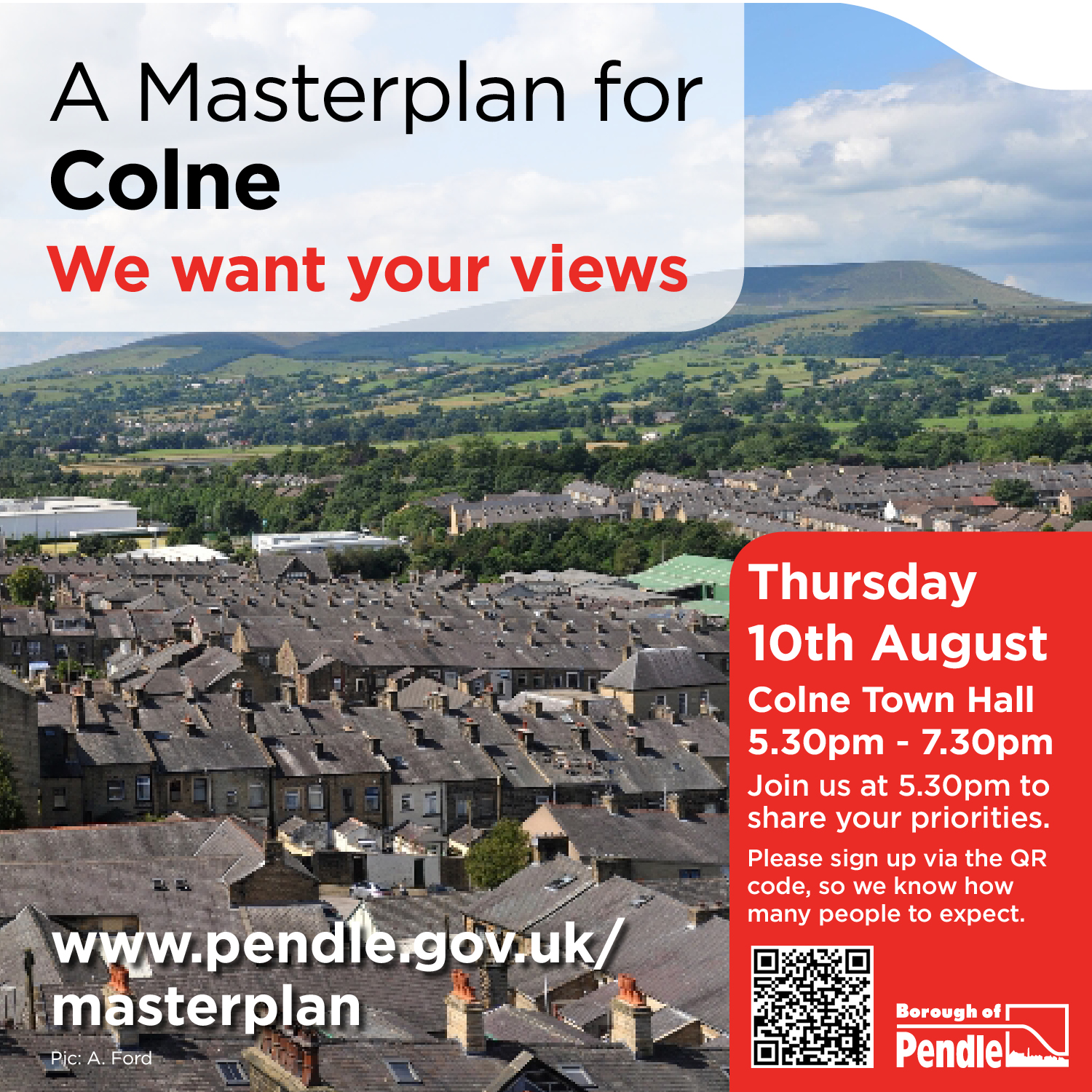 Date set to have your say on Colne Masterplan