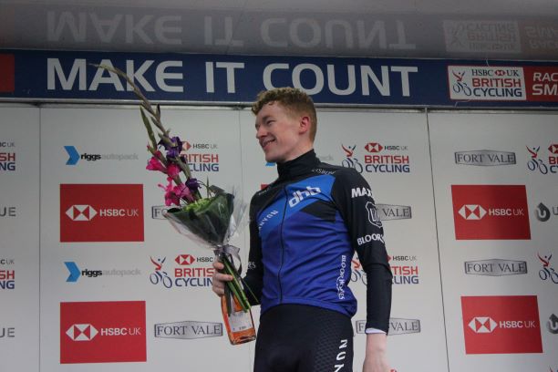 Photo of Colne Grand Prix winner Matthew Bostock