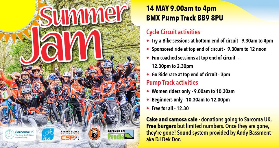 Come along to the cycling Summer Jam in Pendle!