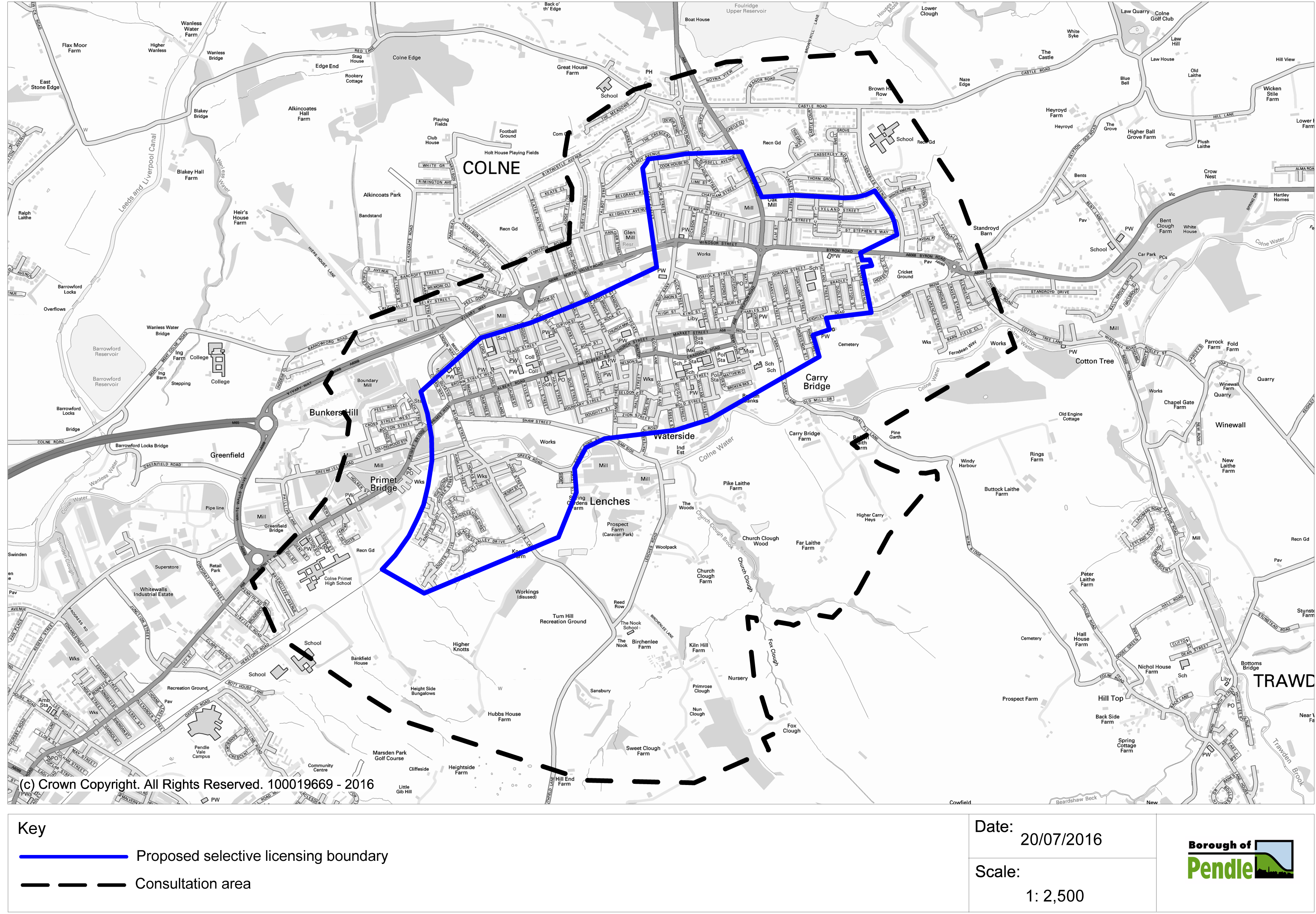 Proposed selective licensing area