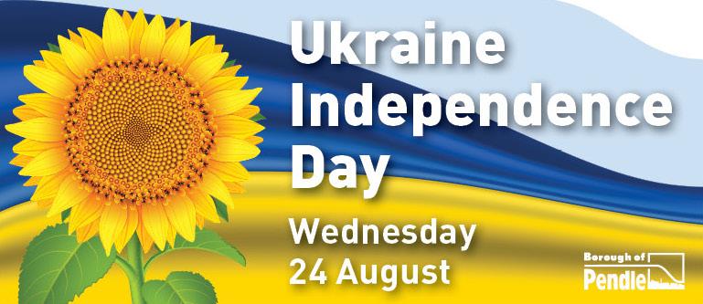 Pendle Borough Council marks Ukraine Independence Day 