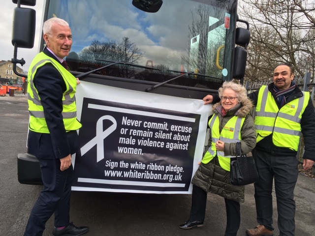 Sign the White Ribbon pledge!  That’s the message rolling out across Pendle.