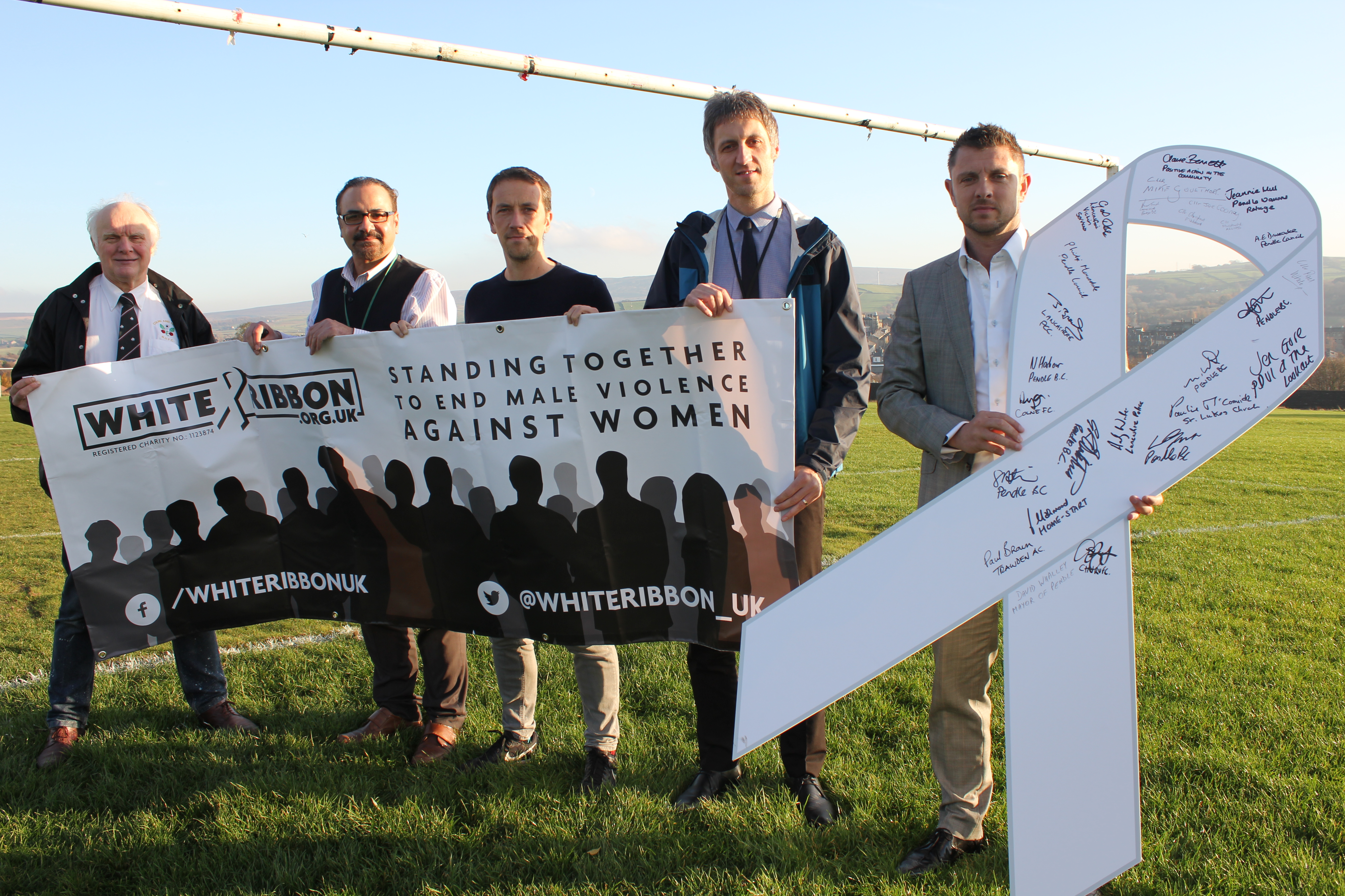 News story on how Pendle is supporting the White Ribbon campaign.