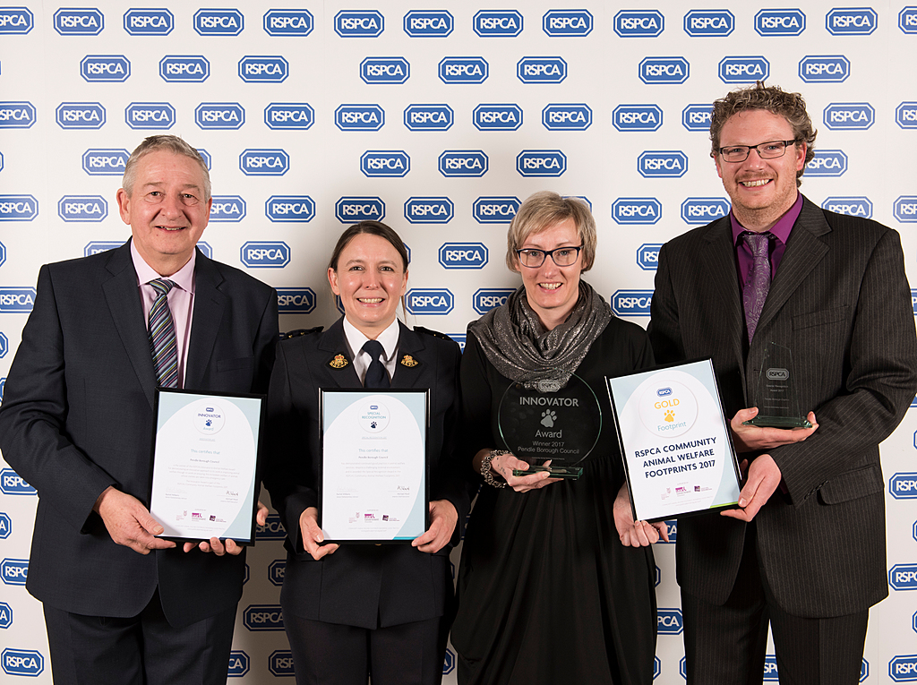 News story about Pendle's Dog Wardens winning 3 awards.