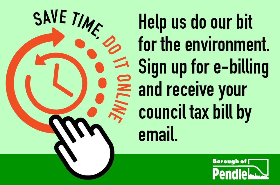 Help us do our bit for the environment and sign up for eBilling
