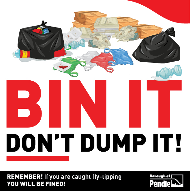 Clampdown on fly-tipping to take place in designated areas of Pendle
