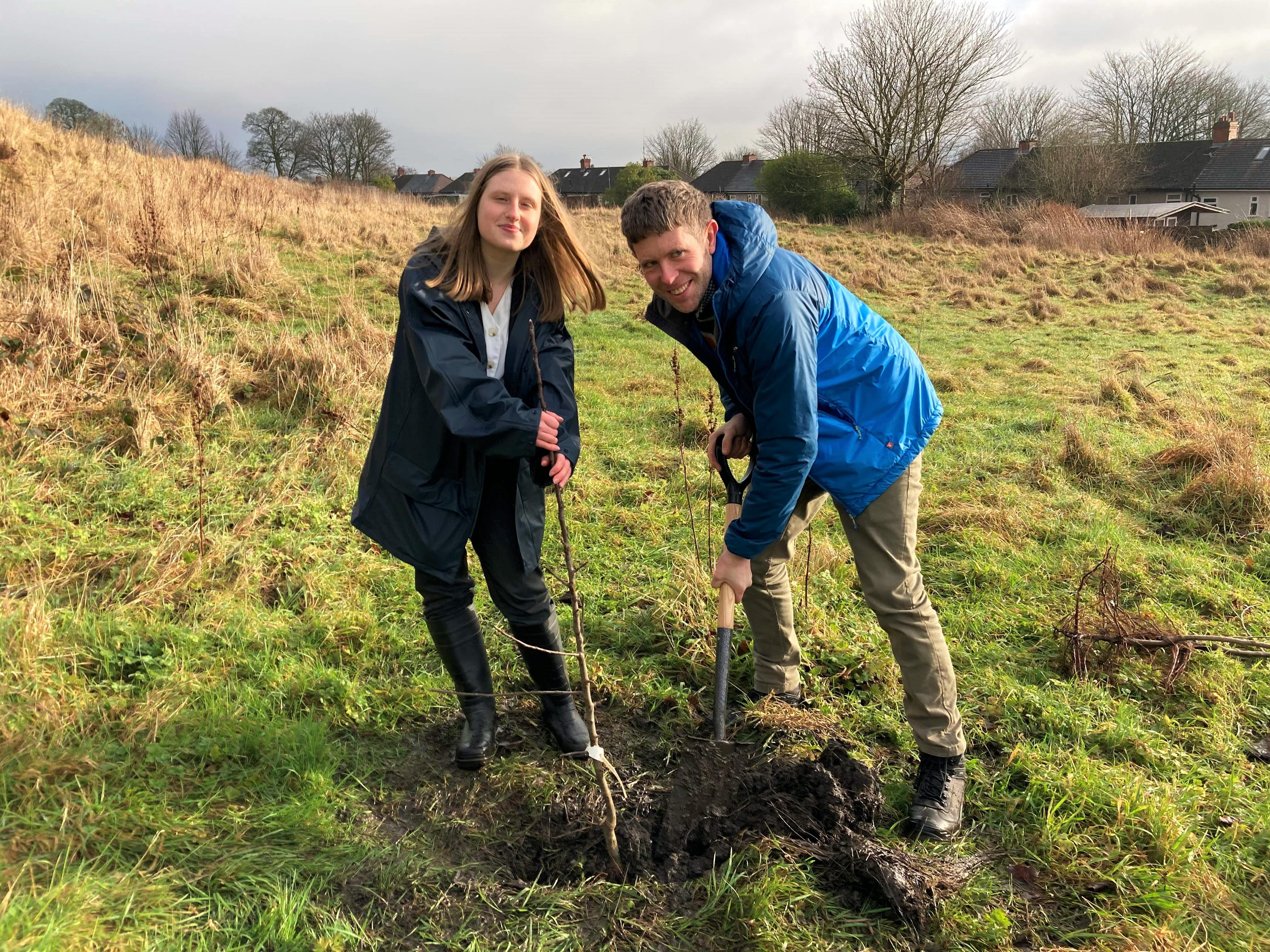 Tree planting at Holt House