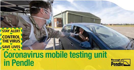 Get tested if you have symptoms - Coronavirus mobile unit returns to Pendle